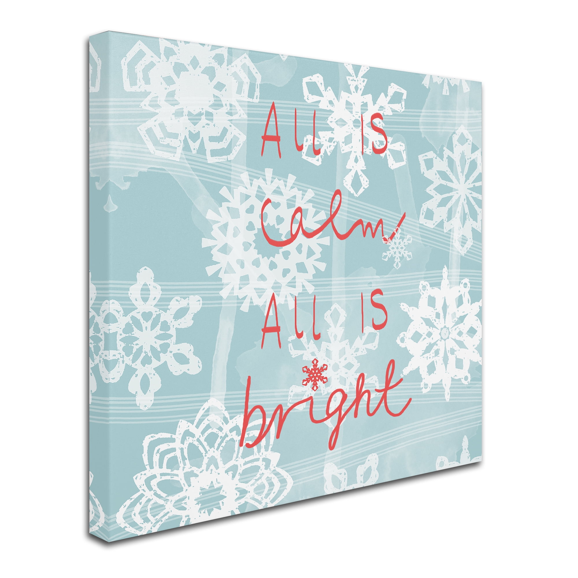 Trademark Fine Art 'Holiday Snowflakes' Canvas Art by Jyotsna Warikoo
