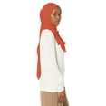 thumbnail image 2 of Burnt Orange Hijab, Orange Shawl, Orange Scarf, Hijab For Women, 2 of 4