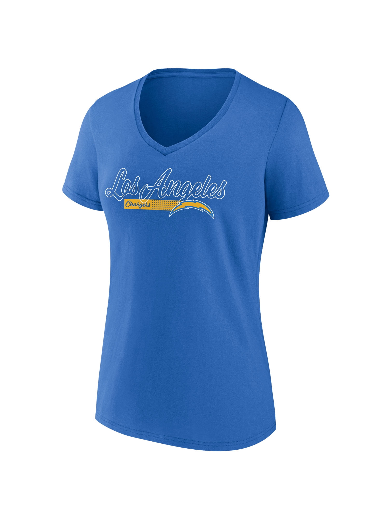 NFL Los Angeles Chargers Women's Cotton Blue Short Sleeve T-Shirt