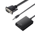 thumbnail image 5 of Cable adaptador convertidor VGA macho a HDMI hembra, paquete de 2, salida 1080P HD+audio TV AV HDTV, 5 of 5