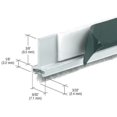 thumbnail image 2 of CRL DRWSAS Satin Anodized Pile Weatherstrip for Single Door Rail - Set of 2, 2 of 3