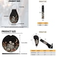thumbnail image 6 of Uorisanigo Car Seat Covers Full Set Funny Skull Flower Steering Wheel Cover Pack of 18 Universal Armrest Cushion,Shoulder Strap Protector,Hand Brake Headrest Gear Shift Cover,Coasters,Keychain, 6 of 7