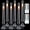 Black, variant on 6.7 Inches Flameless Taper Candles with Remote Timer Dimmer, Led Flameless Candlesticks Short Taper Candles, Flickering Battery Operated Candlesticks for Xmas Wedding Home Decor, Ivory, 6 Pcs