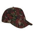 thumbnail image 3 of Naloa Original Classic Low Profile Hat Men Women Baseball Cap Dad Hat Adjustable Unconstructed Fishbone Rose Print Cap, 3 of 9