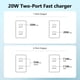 thumbnail image 5 of Bloque de cargador USB C SmallElectric de doble puerto de 20 W para iPhone, 5 of 7