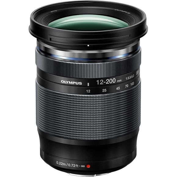Olympus M.Zuiko Digital ED 12-200mm f/3.5-6.3 Lens | 16.6x Universal Zoom 24-400mm Equivalent, Dust/Splash/Frost-Proof, MSC Autofocus for MFT Cameras, Black