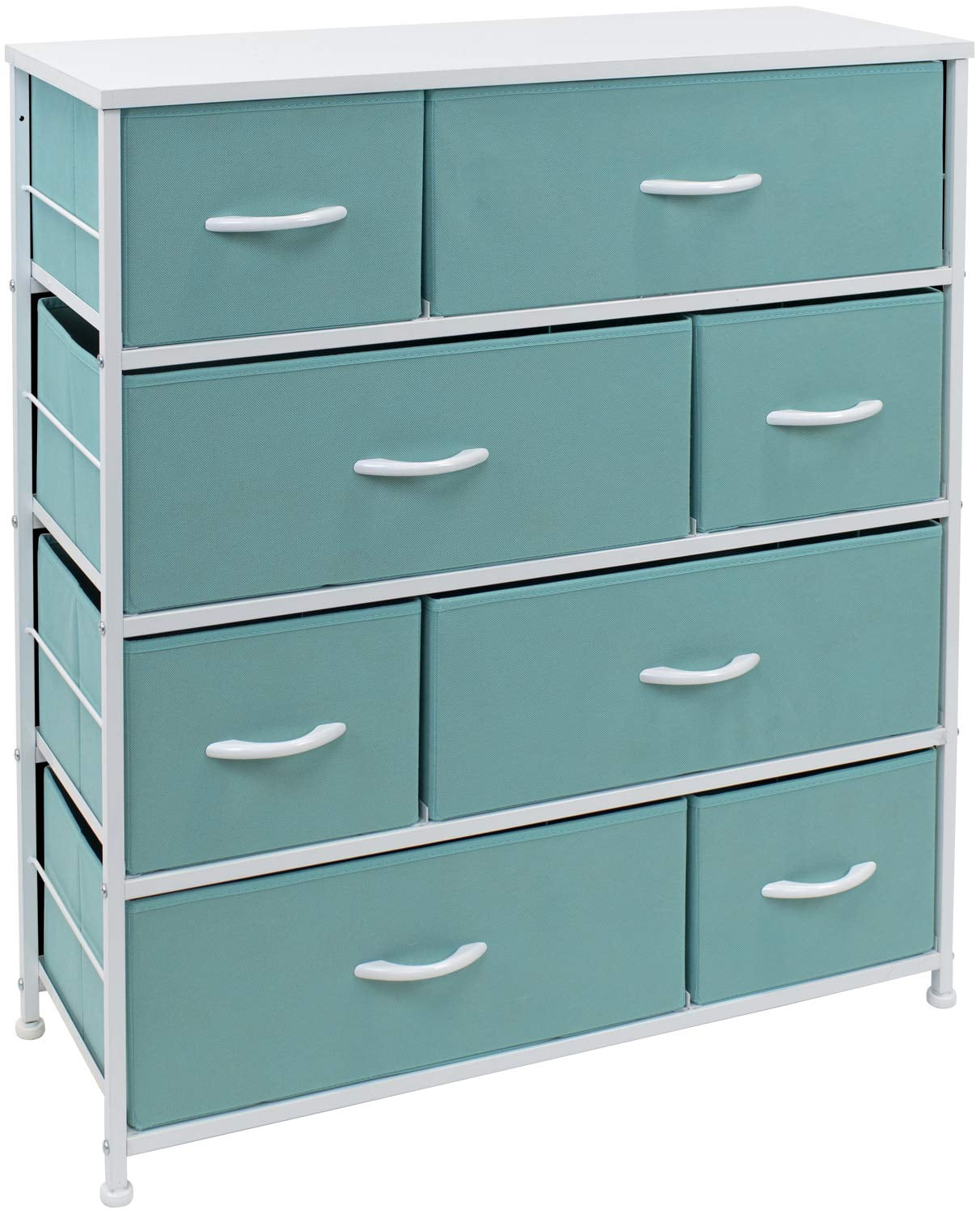 8 Drawers Chest Dresser Aqua