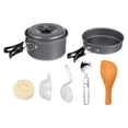 thumbnail image 1 of Miangastore Camp Cooking Set Black Round 1 Set Diameter 6.29In Height 1.37In, 1 of 9