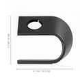 thumbnail image 2 of HAMPPLIES 1Set Creative Watch Charge Stand Holder for Smartwatch Owners Dark Grey Metal, 2 of 8