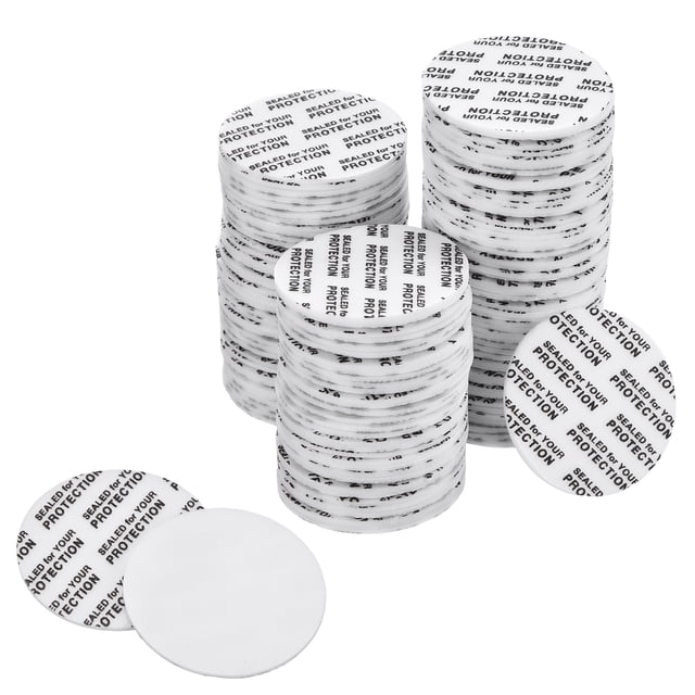 Uxcell 300Pcs Forro de Tapa de Espuma, 1.34" Sello Sensible a la Presión para Tapas de Plástico, Vidrio y Metal