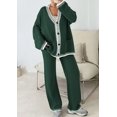 thumbnail image 2 of Conjunto Lounge PRETTYGARDEN Suéter Cardigan Pantalones de Pierna Ancha XL, 2 of 8