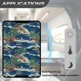 thumbnail image 5 of POLERO RV Entry Door Window Shade Sunshade Hook and Loop Fastener Camper Privacy Entrance Sun Blackout Fabric 17.3" x 26" (Hawaiian Palm Tree Sailboat), 5 of 7