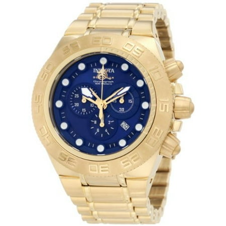 Invicta 1941 Men's Subaqua Sport Chronograph Gold Plated Steel Blue Dial Watch