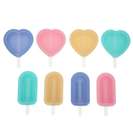 

8Pcs Ice Cream Mold Silicone Popsicles Maker Ice Cream Maker Summer Ice Mold
