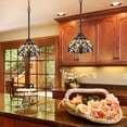 thumbnail image 3 of Tiffany Mini Pendant Light for Kitchen Island Dining Room Traditional Handicrafts Antique Stained Glass Hanging Light, 3 of 7