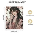 thumbnail image 2 of Nawypu Anime Girls Pink Eyes Cherry Blossom Canvas Prints Poster Wall Art For Home Decorations, 2 of 5