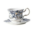 thumbnail image 3 of Juego de tazas y platillos, taza de café de cerámica, tazas de té florales, taza de latte, regalo para familiares y amigos., 3 of 9