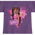 thumbnail image 3 of Barbie - Fashion Goals  - Girls Fitted Short Sleeve Graphic T-Shirt, 3 of 5