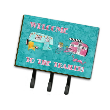 

Carolines Treasures 8760TH68 Welcome to the Trailer Leash or Key Holder Triple multicolor