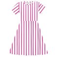 thumbnail image 7 of Ashirexll Teen Summer Dresses, Girls Summer Dresses, 4-14 Years Toddler Girls Summer Gradient Color Printed Short Sleeve Stretchy Dress A-Line Dress, 7 of 7