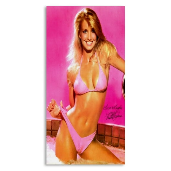 Wall Poster for Bedroom Decor Art Print - Heather Thomas Sexy in Bikini Actress Poster (Size: 8'x16')