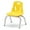 Multi-color, variant on Stacking Chair with Chrome-Plated Legs - 12" Ht - Yellow