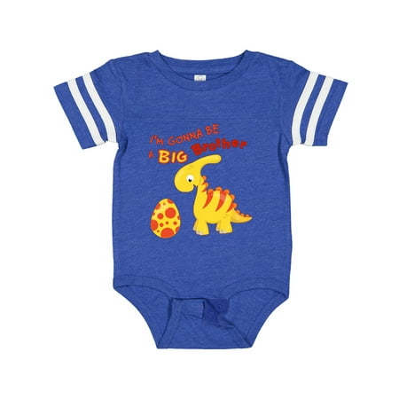 

Inktastic I m Gonna Be a Big Brother-dino Gift Baby Boy Bodysuit