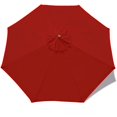 thumbnail image 1 of Parasol Replacement Cover, Outdoor Parasol Replacement Canopy, Anti-Ultraviolet, Waterproof Garden Patio Umbrella, 2m/6 Arm，Red, 1 of 5