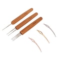 thumbnail image 4 of Ensemble d'Outils pour Dreadlocks, Crochets Pliables pour Dreadlocks Différentes Formes pour Tressage de Cheveux, 4 of 8
