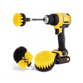 thumbnail image 1 of Cepillo Taladro Limpieza Escobilla Multiuso Cabezal 4 Piezas amarillo, 1 of 5