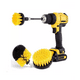 thumbnail image 1 of Cepillo Taladro Limpieza Escobilla Multiuso Cabezal 4 Piezas amarillo, 1 of 5