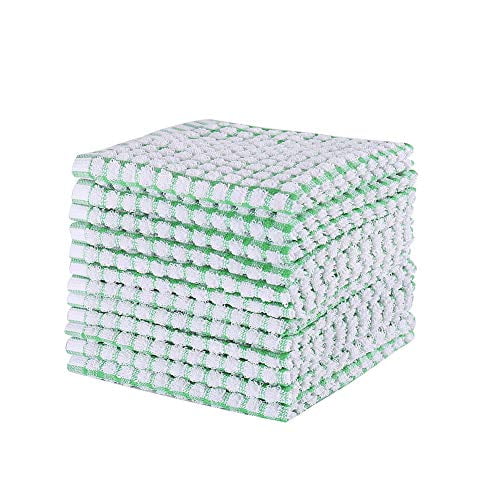 Kitchen Dishcloths 12pcs 12x12 Inches Bulk Cotton Kitchen Dish Cloths