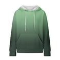 thumbnail image 6 of Frostluinai Hoodies for Women Waffle Cloth Long Sleeve Drawstring Loose Fit Pullover Fashion Graident Sweatshirts Hoodies with Pocket, 6 of 6
