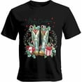 thumbnail image 1 of Mens T Shirts Christmas Western Boots Short Sleeve Casual Men's Tee Tops Graphic T-Shirts for Teen Boys/Men, 1 of 8