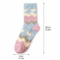 thumbnail image 3 of IYYVV Fuzzy Socks for Women Fall Cozy Fluffy Slipper Socks Non Slip Socks Warm Thick Socks for Winter Cold ,Sleep D One Size, 3 of 5