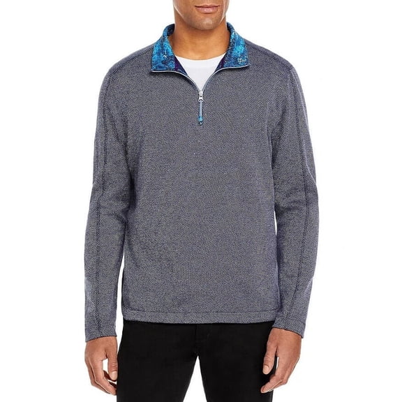 Robert Graham The Getty Sweater Men's 2XL Navy Blue MSRP $198