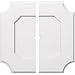 thumbnail image 3 of Ekena Millwork CMP24LE2-01000 24 in. OD x 1 in. ID Square Locke Architectural Grade PVC Contemporary Ceiling Medallion - 2 Piece, 3 of 4