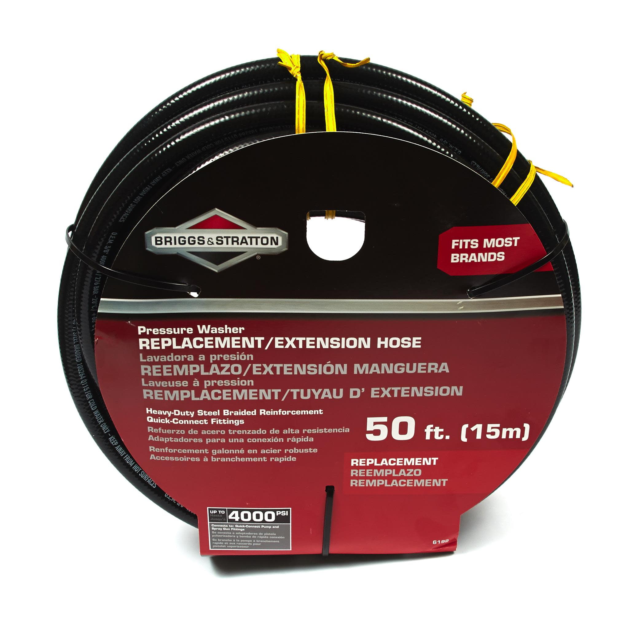 Briggs and Stratton Pressure Washer Hose, 50' x 3/8"