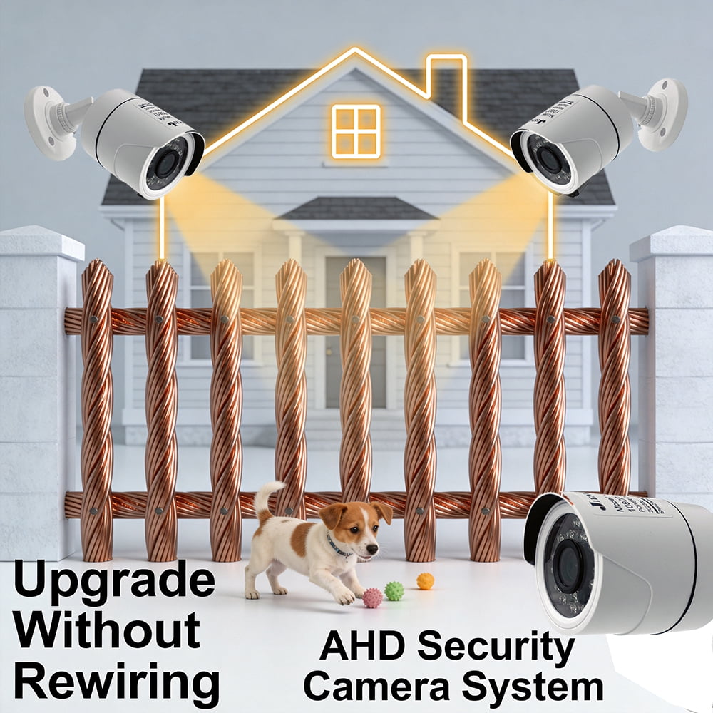 NTSC AHD Camera 1080P AHD Security Surveillance High Definition Outdoor Waterproof CCTV Infrared NightVision Bullet Wired Home Camera