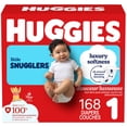 thumbnail image 1 of Huggies Little Snugglers Couches pour Bébés, Taille 1 (8-14 lbs), 1 of 9