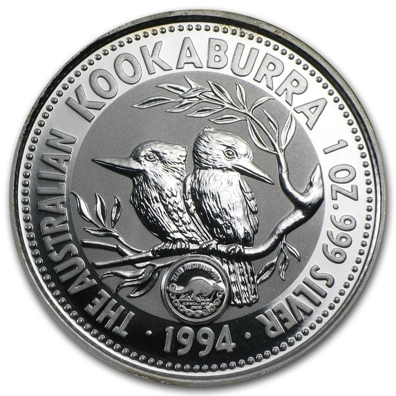 1994 AUS 1 oz Silver Kookaburra BU (Games Privy, In Capsule)