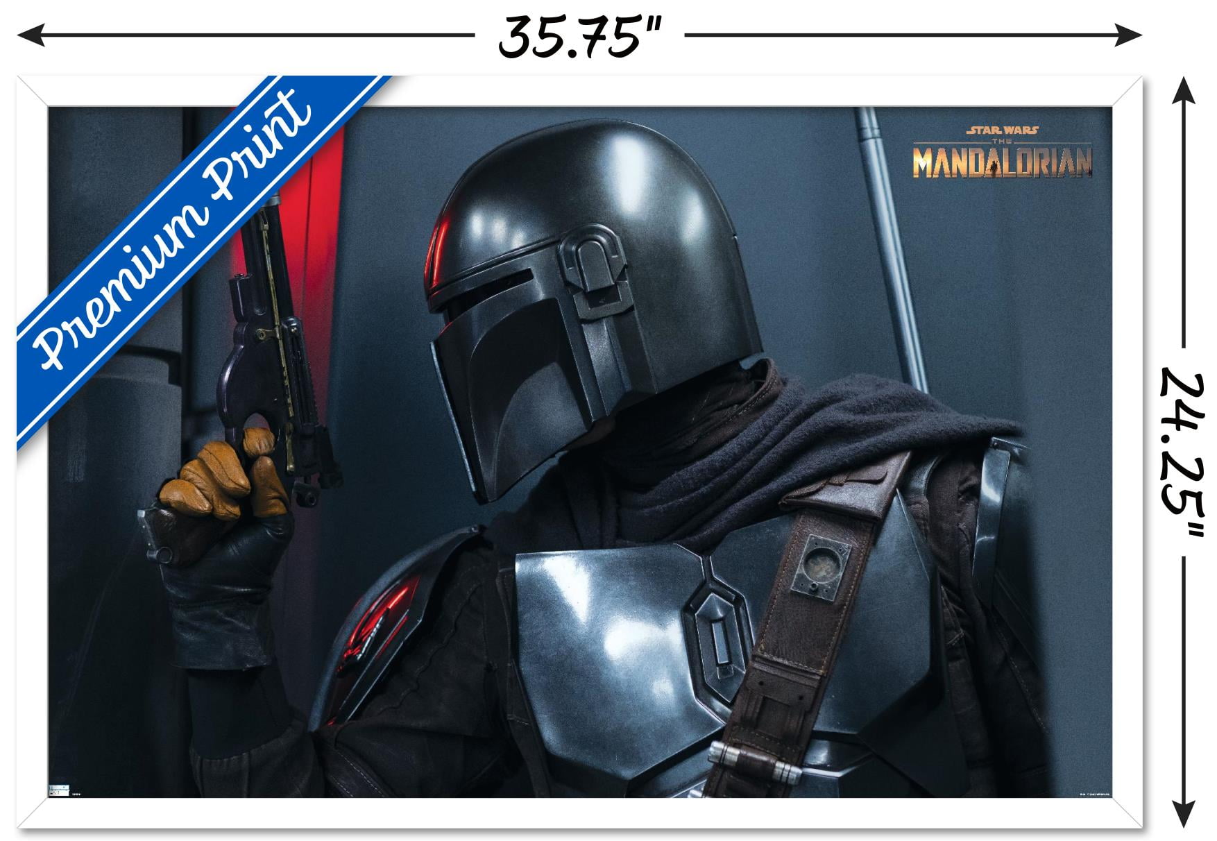 Star Wars: The Mandalorian Season 2 - Fight Wall Poster, 22.375" x 34", Framed