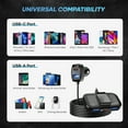 thumbnail image 6 of 5 Multi Ports Type C Car Charger, LENCENT 31W USB C Charger Adapter, Compatible for Samsung, iPhone, iPad, Voltage Detection, Multiple Cigarette Lighter Adapter with 5FT Cable for Back Seat Charging, 6 of 8