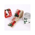 thumbnail image 4 of Dragonus Christmas Burlap Ribbon Roll Hessian Fabric Rustic Xmas Party DIY Gift Wrap Tying Wreath Tree Decor Sparkly, 4 of 5