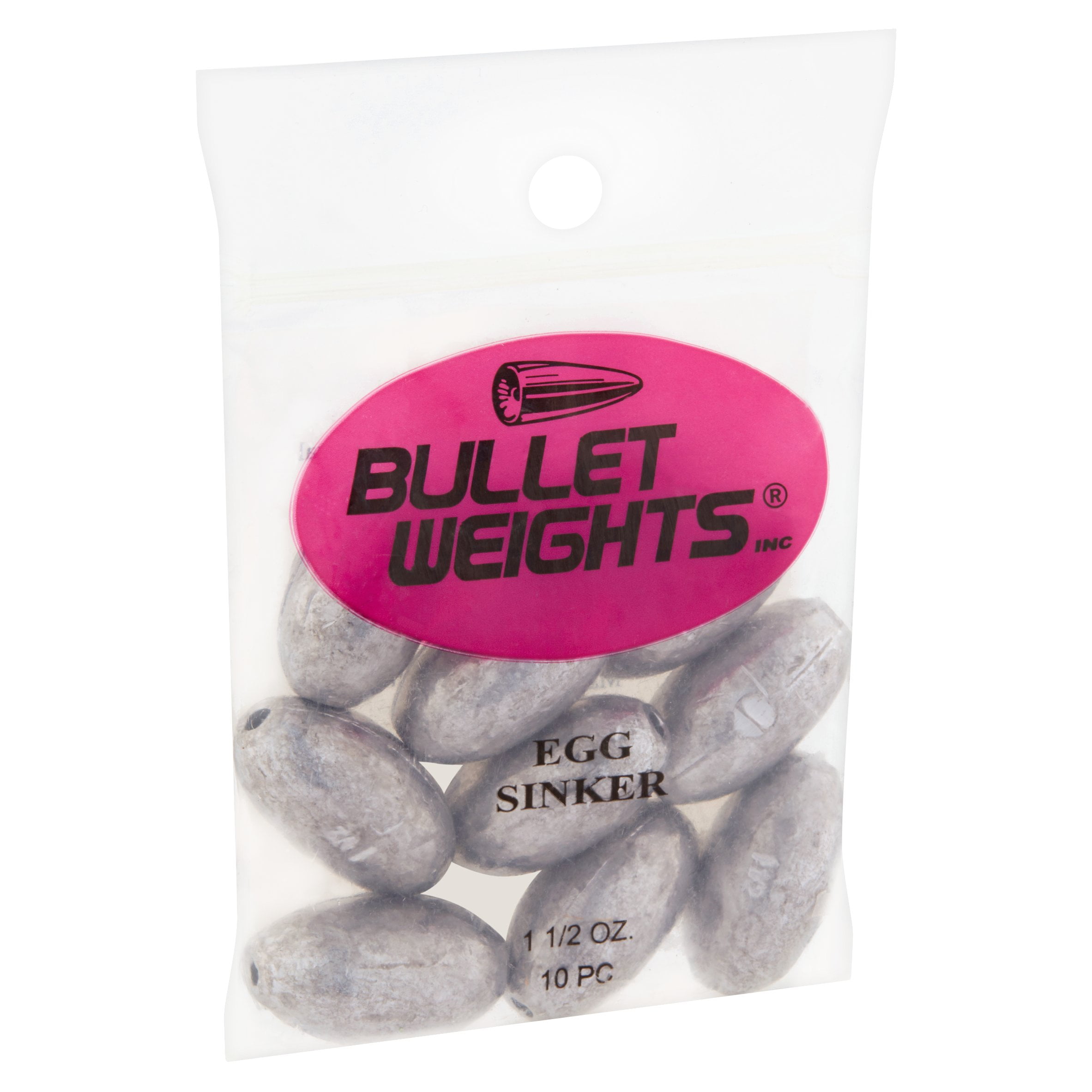 (2 pack) Bullet Weights® EGI112-24 Lead Egg Sinker Size 1.5 oz Fishing Weights
