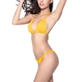 thumbnail image 2 of MSJUHEG Halter Swimsuits for Women Floral Bikini Strapless Bathing Suits Crochet Bikini Cute Bathing Suit Bikini Bathing Suits Swim Suit for Women Two Piece Swimsuit Yellow M, 2 of 4