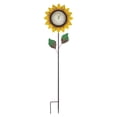 thumbnail image 2 of Regal Art & Gift Flower Thermometer Stake - Yellow Metal 45.25" Garden Accessory, 2 of 4