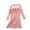 Pink, variant on TFEOQRY Women's U Neck Nightgown Long Sleeve Loose Soft Solid Sleep Dress Casual Bedroom Top with Built in Shelf Bra Hot Pink