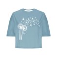thumbnail image 4 of T Shirts for Women Fashion Women Summer Printing Round-Neck T-Shirt Short Sleeve Casual Blouse, 4 of 6