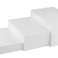 thumbnail image 3 of Tnarru 3 Pieces Buffet Risers Jewelry Display Risers Decoration Display Stand Shelf for Catering Display Retail Collectibles Jewelry White, 3 of 8